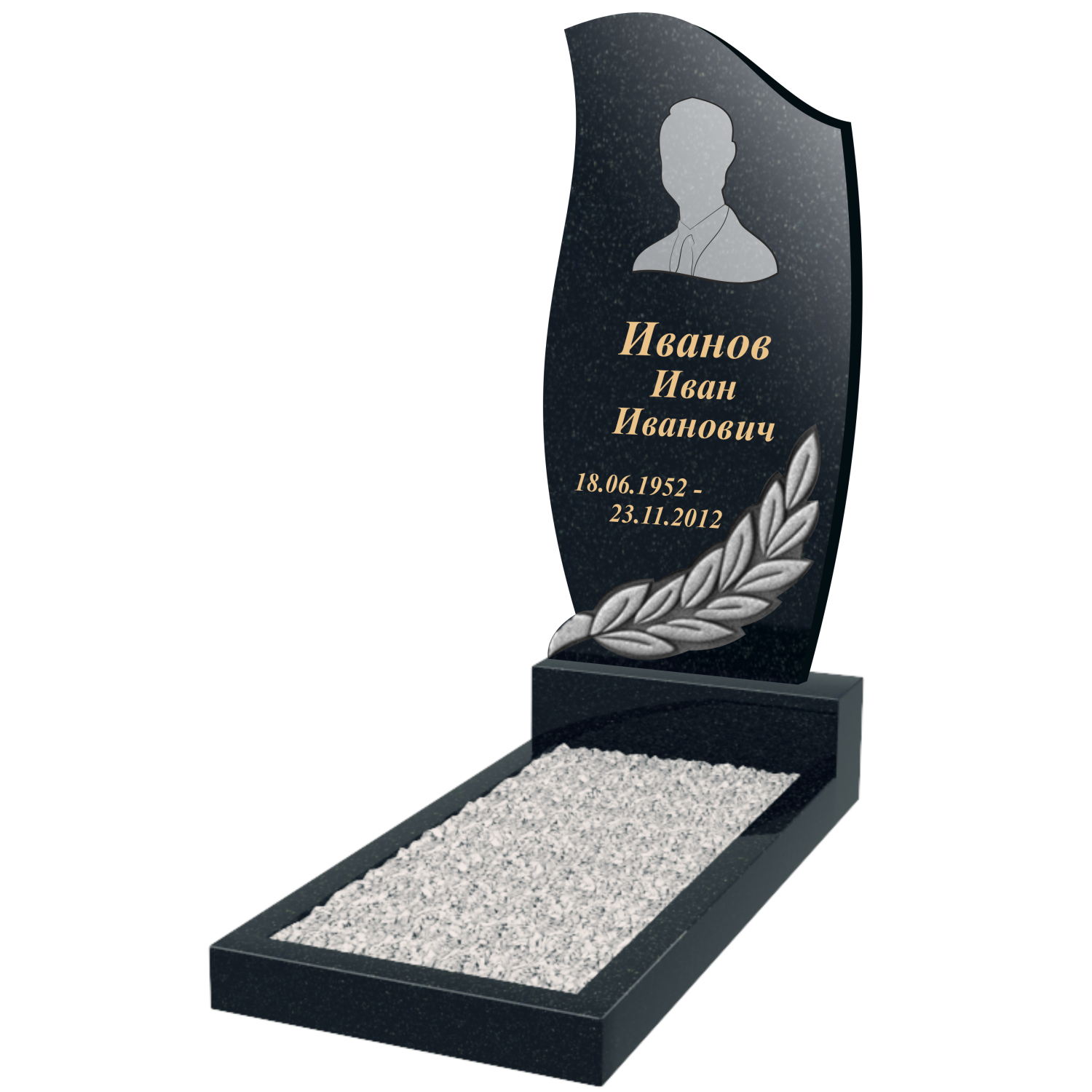 Изготовление одинарных памятников