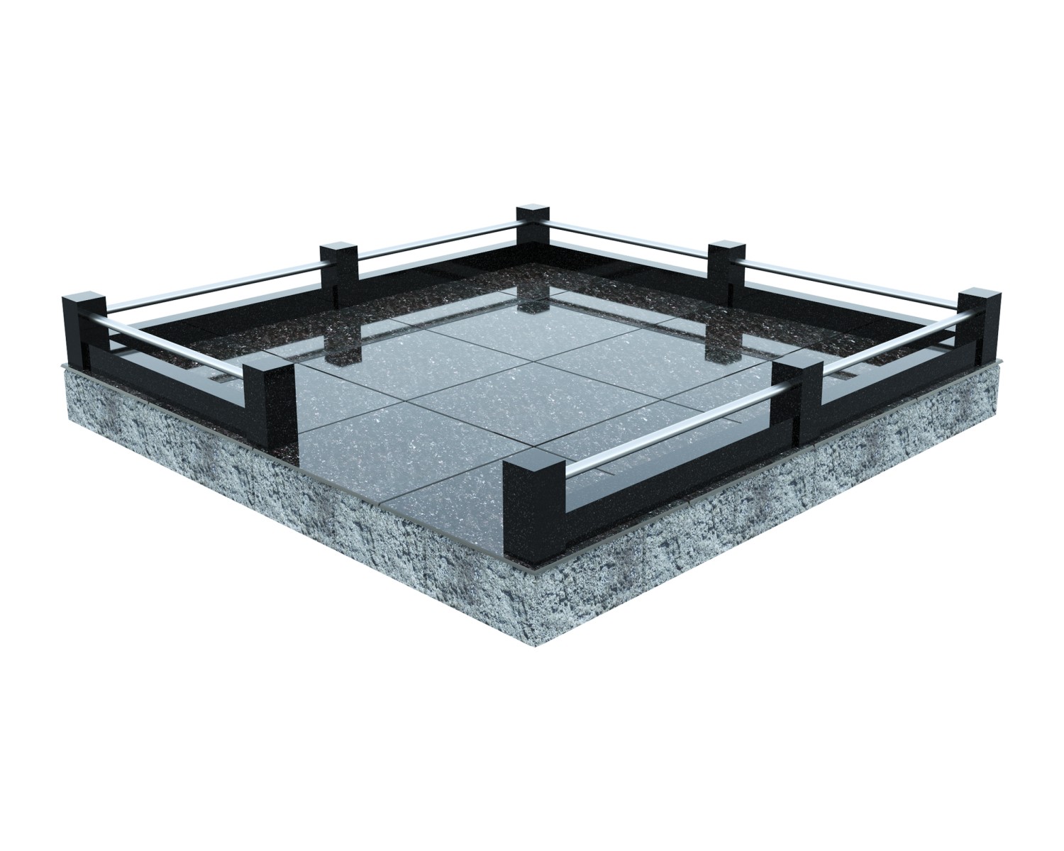 Гранитная ограда на могилу